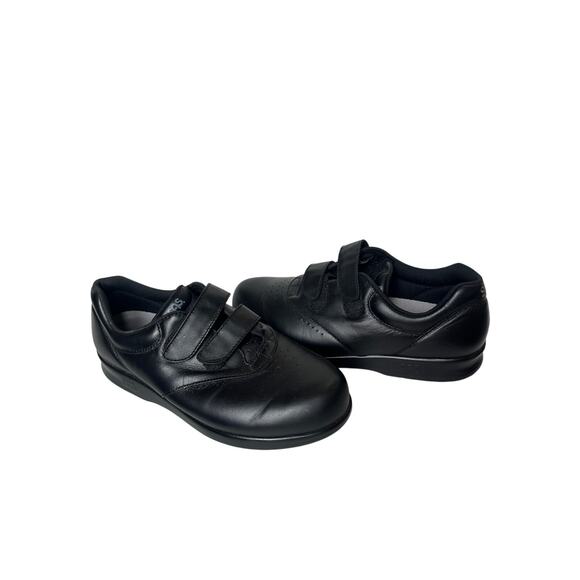 SAS Size 9.5 Black Me Too Walking Leather Comfort Walking Sneaker Work Shoe - Picture 3 of 14